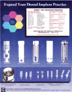 core vent training courses 1991 brochure cover