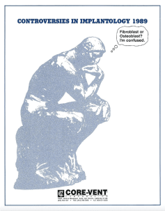 core vent controversies in implantology brochure cover