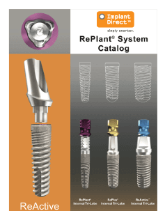 replant implant system catalog cover
