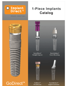 1 piece implants catalog cover