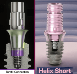 torcfit connection and helix short side by side